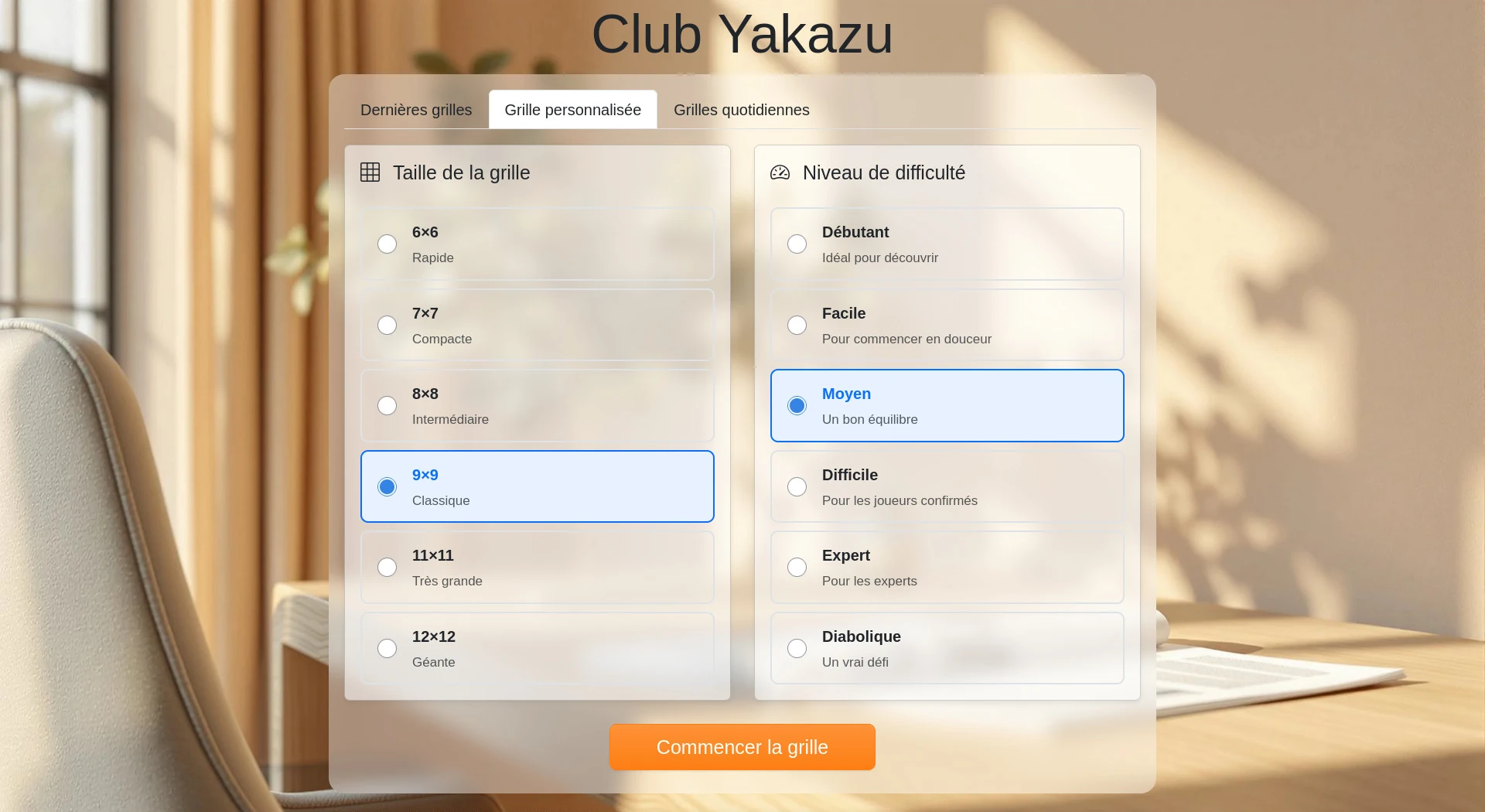Vos grilles de yakazu directement dans votre boîte de réception