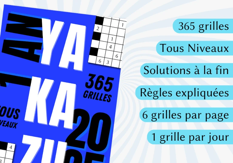 Livre 365 grilles de Yakazu pour 2025